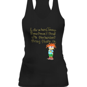 Mademark x Rugrats Chuckie “Life is Hard, Tommy” Rugrats Shirt CAWT black front.jpg