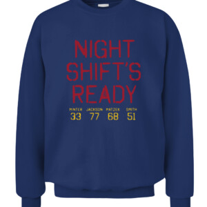 Night Shift’s Ready Shirt Tyler Matzek, Luke Jackson, Will Smith and A.J. Minter CACS navy front.jpg