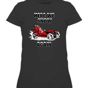 HERE WE SNOW AGAIN SANTA T Shirt VINTAGE CHRISTMAS TEES