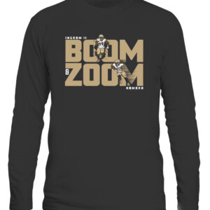 BOOM AND ZOOM SHIRT ALVIN KAMARA MARK INGRAM II New Orleans Saints CALS black front.jpg