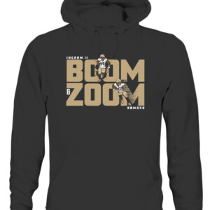BOOM AND ZOOM SHIRT ALVIN KAMARA MARK INGRAM II New Orleans Saints CAUH black front.jpg