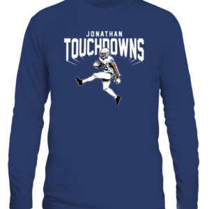 JONATHAN TOUCHDOWNS SHIRT JONATHAN TAYLOR Indianapolis Colts CALS navy front.jpg