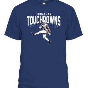 JONATHAN TOUCHDOWNS SHIRT JONATHAN TAYLOR Indianapolis Colts CAPT navy front.jpg