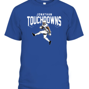 JONATHAN TOUCHDOWNS SHIRT JONATHAN TAYLOR Indianapolis Colts CAPT royal front.jpg
