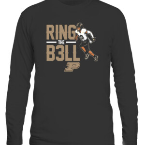 RING THE B3LL SHIRT Purdue Boilermakers football DAVID BELL CALS black front.jpg