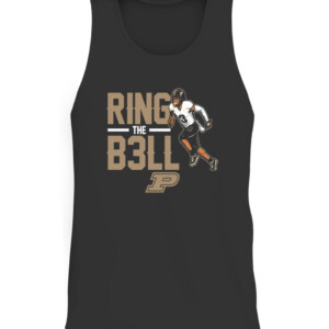 RING THE B3LL SHIRT Purdue Boilermakers football DAVID BELL CATT black front.jpg