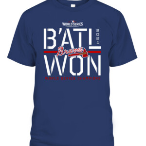 B'ATL WON SHIRT Atlanta Braves 2021 World Series Champions Steal T Shirt CABT navy front.jpg