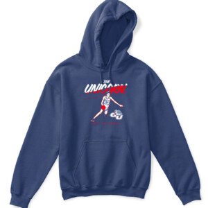 CHET HOLMGREN THE UNICORN SHIRT Chet Holmgren Gonzaga Bulldogs APKH navy front.jpg