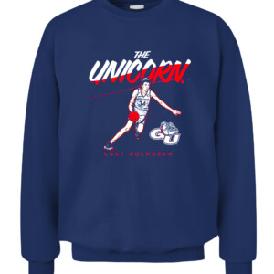 CHET HOLMGREN THE UNICORN SHIRT Chet Holmgren Gonzaga Bulldogs CACS navy front.jpg