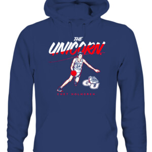 CHET HOLMGREN THE UNICORN SHIRT Chet Holmgren Gonzaga Bulldogs CAUH navy front.jpg