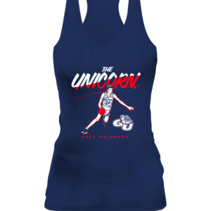 CHET HOLMGREN THE UNICORN SHIRT Chet Holmgren Gonzaga Bulldogs CAWT navy front.jpg
