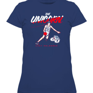 CHET HOLMGREN THE UNICORN SHIRT Chet Holmgren Gonzaga Bulldogs CAWTS navy front.jpg