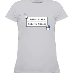 I RIGHT CLICK AND I'M PROUND SHIRT blockchain Coin CAWTS heather grey front.jpg