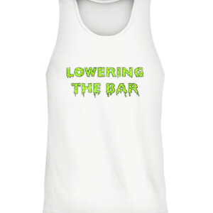 LTB SLIME SHIRT LOWERING THE BAR CATT white front.jpg