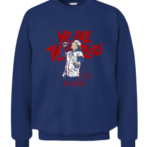 WE ARE THOSE MF'ERS SHIRT JOC PEDERSON Atlanta Braves 2021 World Series Champions CACS navy front.jpg