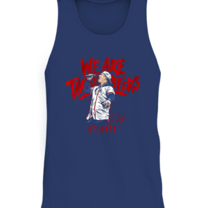 WE ARE THOSE MF'ERS SHIRT JOC PEDERSON Atlanta Braves 2021 World Series Champions CATT navy front.jpg
