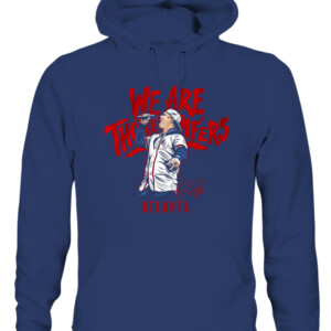 WE ARE THOSE MF'ERS SHIRT JOC PEDERSON Atlanta Braves 2021 World Series Champions CAUH navy front.jpg