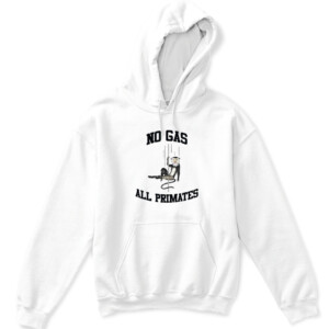 NO GAS ALL PRIMATES SHIRT Pole Assassin Monkey APKH white front.jpg