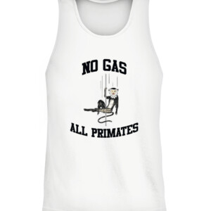 NO GAS ALL PRIMATES SHIRT Pole Assassin Monkey CATT white front.jpg