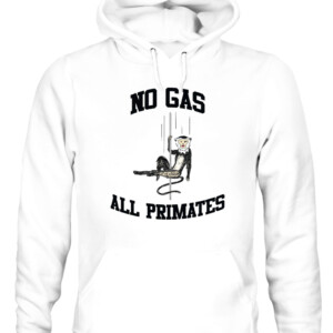 NO GAS ALL PRIMATES SHIRT Pole Assassin Monkey CAUH white front.jpg