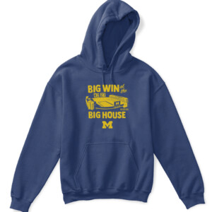 BIG WIN AT THE BIG HOUSE SHIRT Michigan Wolverines APKH navy front.jpg