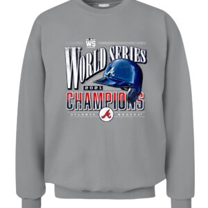 Atlanta Braves 2021 World Series Champions Complete Game T Shirt CACS sport grey front.jpg