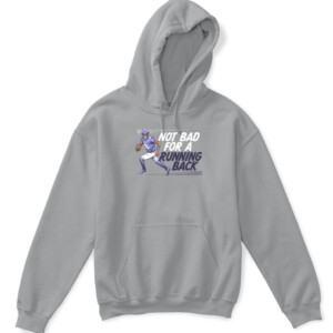 NOT BAD FOR A RUNNING BACK T SHIRT LAMAR JACKSON Baltimore Ravens APKH sport grey front.jpg