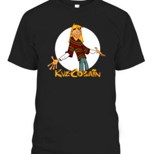 KUZ COBAIN SHIRT Kurt Cobain Nirvana CABT black front.jpg