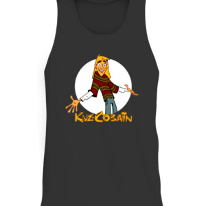 KUZ COBAIN SHIRT Kurt Cobain Nirvana CATT black front.jpg