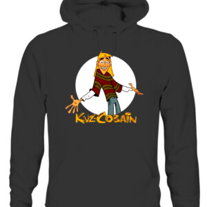 KUZ COBAIN SHIRT Kurt Cobain Nirvana CAUH black front.jpg