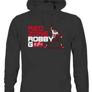 RED ZONE ROBBY G SHIRT ROB GRONKOWSKI Tampa Bay Buccaneers CAUH black front.jpg