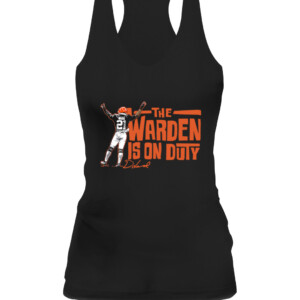 THE WARDEN'S ON DUTY SHIRT Denzel Ward Cleveland Browns CAWT black front.jpg