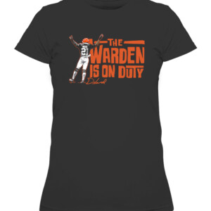THE WARDEN'S ON DUTY SHIRT Denzel Ward Cleveland Browns CAWTS black front.jpg