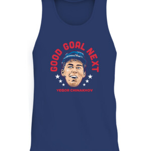 GOOD GOAL NEXT SHIRT YEGOR CHINAKHOV Columbus Blue Jackets CATT navy front.jpg