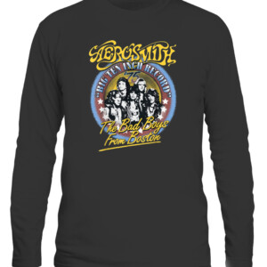 Aerosmith The Bad Boys From Boston T Shirt CALS black front.jpg