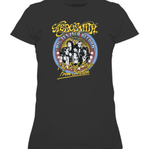 Aerosmith The Bad Boys From Boston T Shirt CAWTS black front.jpg