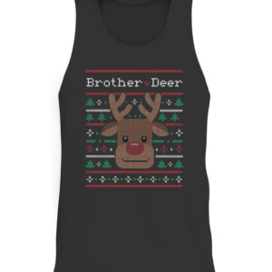 Brother Deer Family Matching Ugly Sweater T Shirt CATT black front.jpg