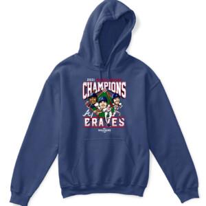 Atlanta Braves 2021 World Series Champions Franchise Guys T Shirt APKH navy front.jpg