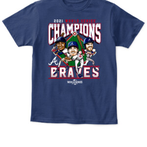 Atlanta Braves 2021 World Series Champions Franchise Guys T Shirt APKT navy front.jpg