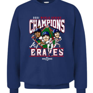 Atlanta Braves 2021 World Series Champions Franchise Guys T Shirt CACS navy front.jpg