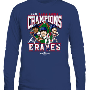 Atlanta Braves 2021 World Series Champions Franchise Guys T Shirt CALS navy front.jpg