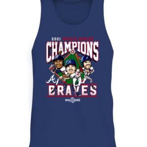 Atlanta Braves 2021 World Series Champions Franchise Guys T Shirt CATT navy front.jpg