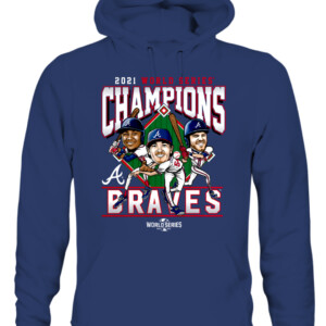 Atlanta Braves 2021 World Series Champions Franchise Guys T Shirt CAUH navy front.jpg