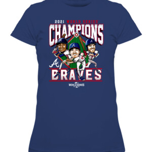 Atlanta Braves 2021 World Series Champions Franchise Guys T Shirt CAWTS navy front.jpg