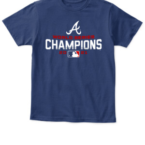 Atlanta Braves 2021 World Series Champions Navy Shirt APKT navy front.jpg
