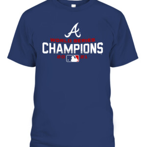 Atlanta Braves 2021 World Series Champions Navy Shirt CABT navy front.jpg