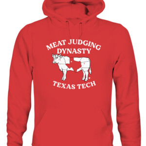 MEAT JUDGING DYNASTY SHIRT Texas Tech Red Raiders CAUH red front.jpg