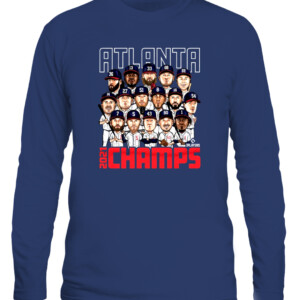 Atlanta Braves 2021 World Series Champions Roster T Shirt CALS navy front.jpg