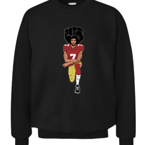 IM WITH KAP SHIRT Colin Kaepernick Black Lives Matter CACS black front.jpg