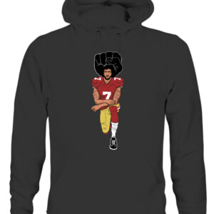IM WITH KAP SHIRT Colin Kaepernick Black Lives Matter CAUH black front.jpg